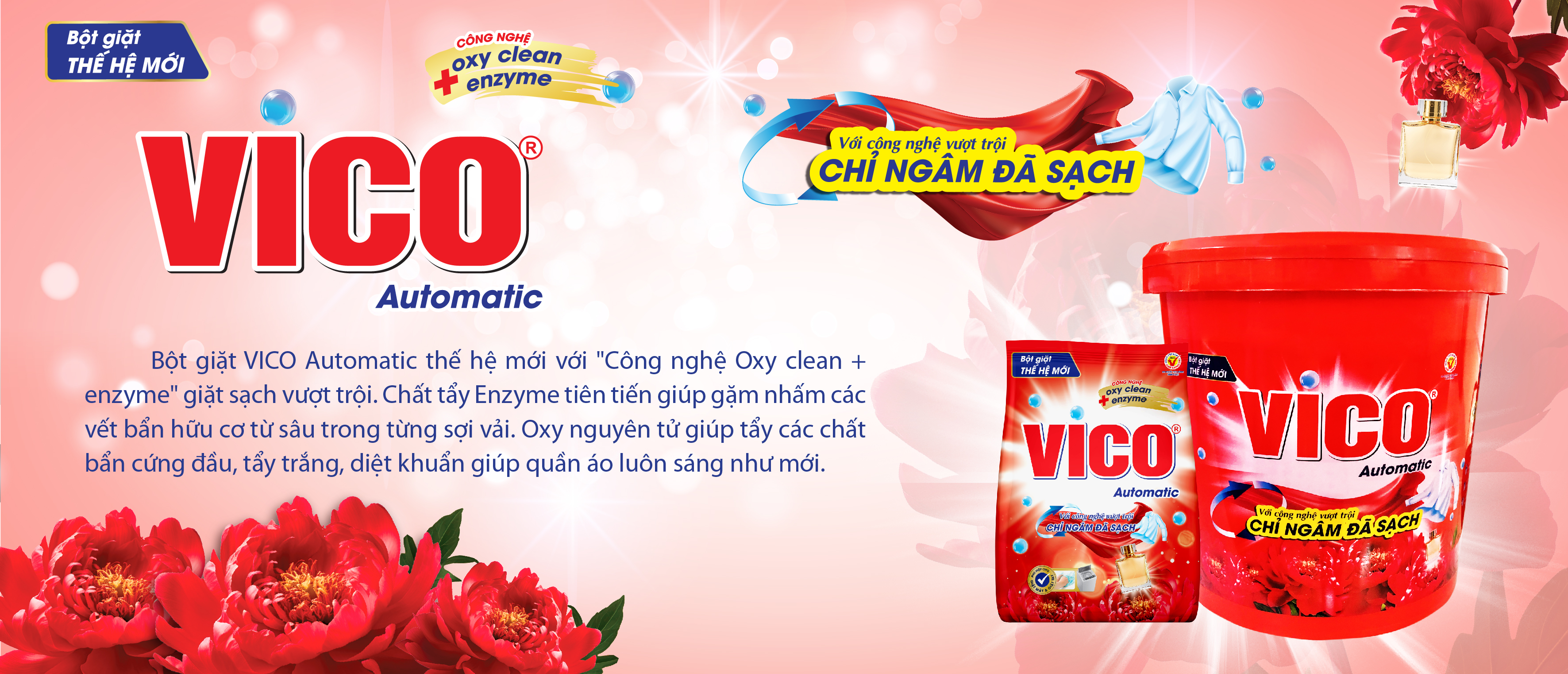 Bột giặt Vico Automatic